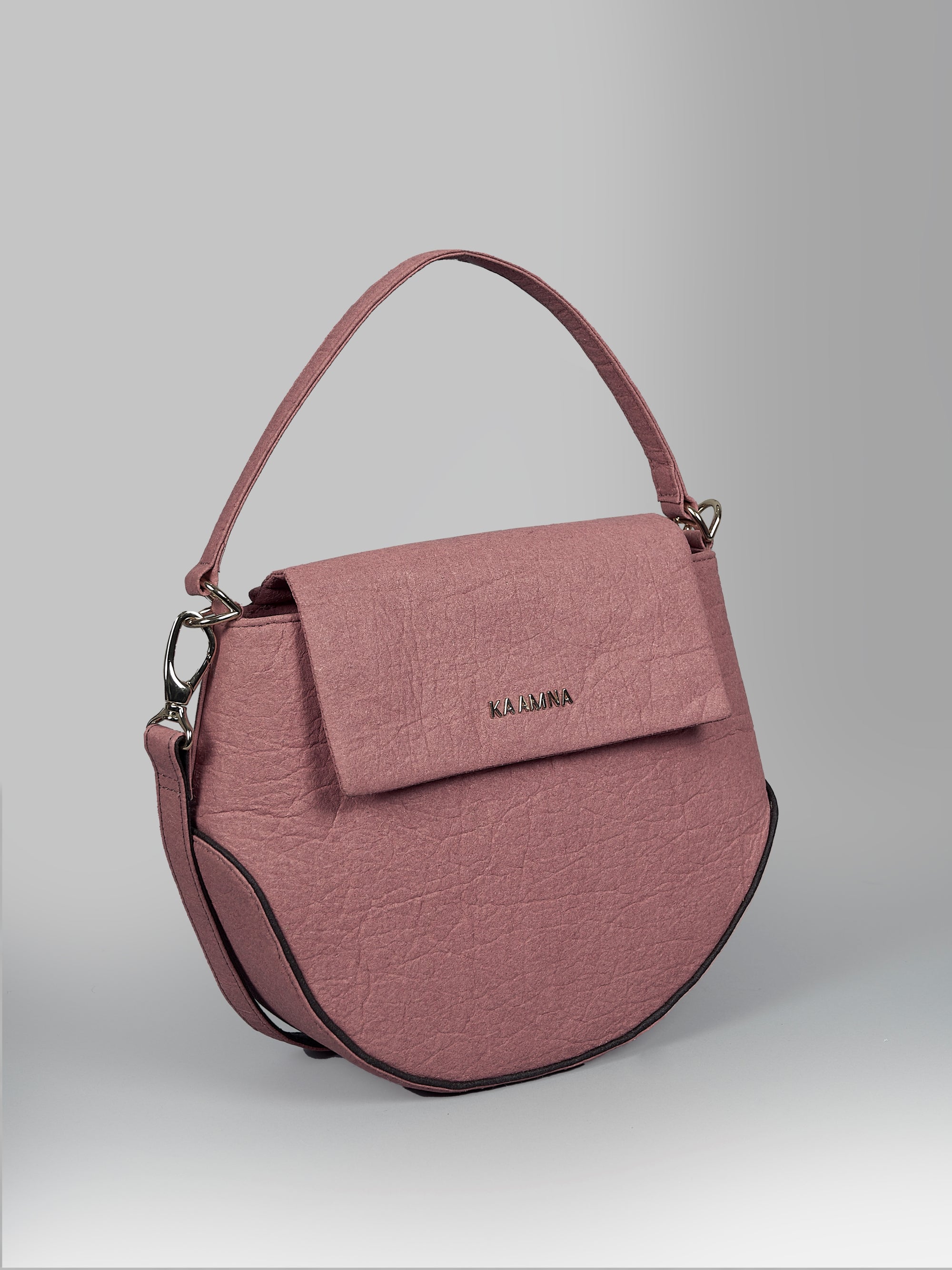 XELLA Pinatex Saddle Bag - Old Rose - KAAMNA