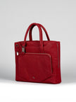 Informal Pinatex Laptop Bag - Mulberry - KAAMNA