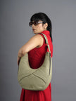 OVAHO Pinatex Hobo Bag - Sage - KAAMNA