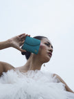Mini Wallet in Cork - Turquoise - KAAMNA