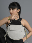 XELLA Pinatex Saddle Bag - Grey - KAAMNA