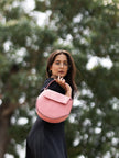 XELLA Pinatex Saddle Bag - Old Rose - KAAMNA