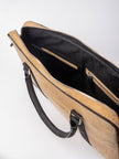 Slim Laptop Bag in Natural Cork - KAAMNA