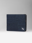 Blue Cork Bifold Wallet - KAAMNA