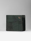 Forest Green Cork Bifold Flap Wallet - KAAMNA