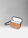 KAAMNA AirPods Pro 2nd Gen case in natural cork, small protective accessory with a sleek, eco-friendly design.