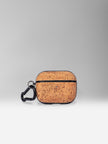 KAAMNA AirPods Pro 2nd Gen case in natural cork, small accessory with a compact, eco-friendly design.