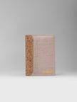 Passport Holder In Pearl White Cork - KAAMNA