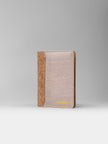 Passport Holder In Pearl White Cork - KAAMNA