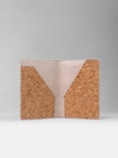 Passport Holder In Pearl White Cork - KAAMNA
