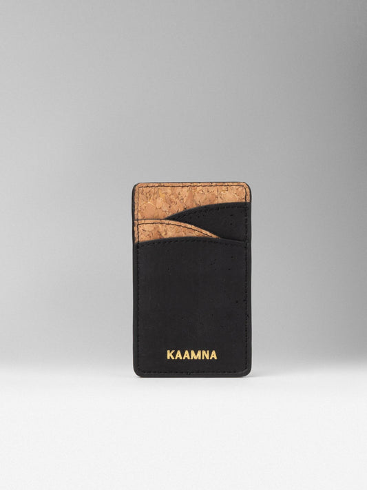 Surface Black Cork Card Holder -  KAAMNA